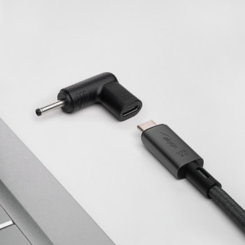 Akyga AK-ND-C06 adaptador de carregamento USB-C para DC 3,0 x 1,0 mm para portáteis, 18,5-20 V, 100 W