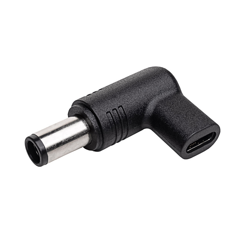 Akyga AK-ND-C07 adaptador de carregamento USB-C para DC 7,4 x 5,0 mm + pino para portáteis, 18,5-20 V, 100 W, para HP