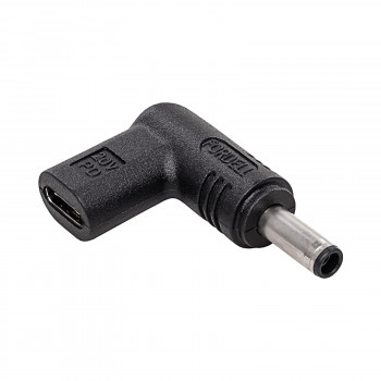 Akyga AK-ND-C10 adaptador de carregamento USB-C para DC 4,5 x 3,0 mm + pino para portáteis, 18,5-20 V, 100 W, para Dell