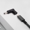 Akyga AK-ND-C10 adaptador de carregamento USB-C para DC 4,5 x 3,0 mm + pino para portáteis, 18,5-20 V, 100 W, para Dell