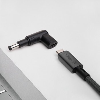 Akyga AK-ND-C13 adaptador de carregamento USB-C para DC 4,8 x 1,7 mm para portáteis, 18,5-20 V, 100 W
