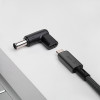 Akyga AK-ND-C14 adaptador de carregamento USB-C para DC 6,5 x 4,4 mm + pino para portáteis, 18,5-20 V, 100 W