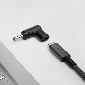 Akyga AK-ND-C15 adaptador de carregamento USB-C para DC 4,0 x 1,3 mm para portáteis, 18,5-20 V, 100 W