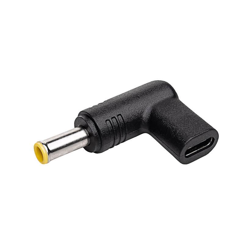 Akyga AK-ND-C16 adaptador de carregamento USB-C para DC 5,5 x 3,0 mm + pino para portáteis, 18,5-20 V, 100 W