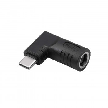 Akyga AK-ND-D02 adaptador DC 7,4 x 5,0 mm + pino para USB-C PD para fontes de alimentação de portáteis, 65 W