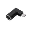 Akyga AK-ND-D02 adaptador DC 7,4 x 5,0 mm + pino para USB-C PD para fontes de alimentação de portáteis, 65 W
