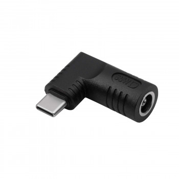Akyga AK-ND-D04 adaptador DC 6,5 x 4,4 mm + pino para USB-C PD para fontes de alimentação de portáteis, 65 W