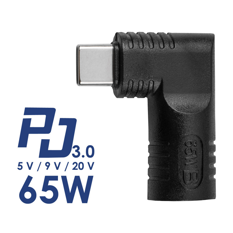 Akyga AK-ND-D05 adaptador DC 6,3 x 3,0 mm para USB-C PD para fontes de alimentação de portáteis, 65 W