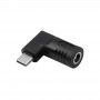 Akyga AK-ND-D09 adaptador DC 5,5 x 3,0 mm + pino para USB-C PD para fontes de alimentação de portáteis, 65 W, para HP