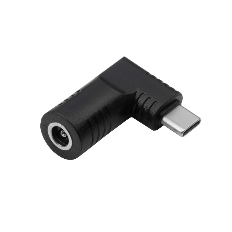 Akyga AK-ND-D09 adaptador DC 5,5 x 3,0 mm + pino para USB-C PD para fontes de alimentação de portáteis, 65 W, para HP