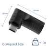 Akyga AK-ND-D10 adaptador DC 4,8 x 1,7 mm para USB-C PD para fontes de alimentação de portáteis, 65 W, para Dell