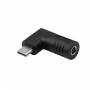 Akyga AK-ND-D13 adaptador DC 4,5 x 3,0 mm + pino para USB-C PD para fontes de alimentação de portáteis, 65 W