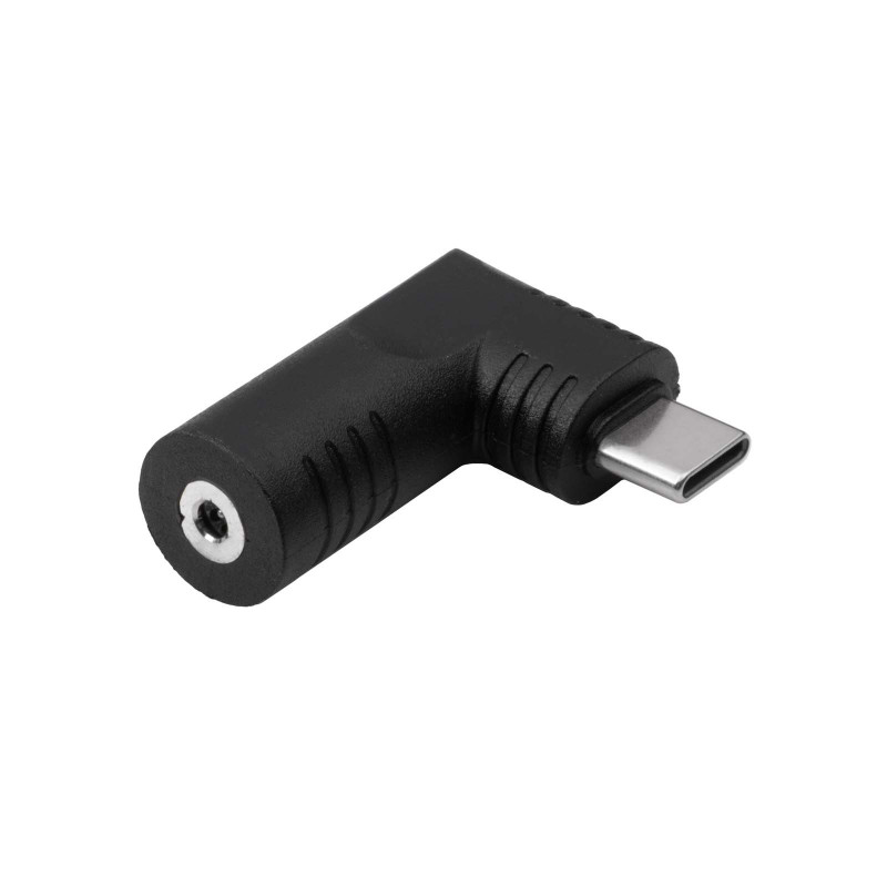 Akyga AK-ND-D15 adaptador DC 2,5 x 0,7 mm para USB-C PD para fontes de alimentação de portáteis, 65 W