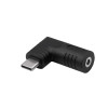 Akyga AK-ND-D17 adaptador DC 3,0 x 1,0 mm para USB-C PD para fontes de alimentação de portáteis, 65 W