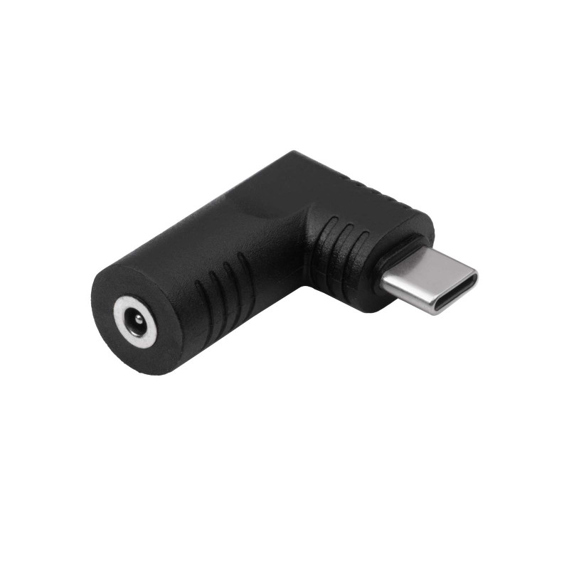 Akyga AK-ND-D17 adaptador DC 3,0 x 1,0 mm para USB-C PD para fontes de alimentação de portáteis, 65 W