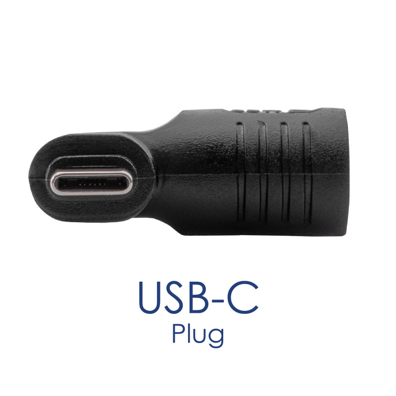 Akyga AK-ND-D17 adaptador DC 3,0 x 1,0 mm para USB-C PD para fontes de alimentação de portáteis, 65 W