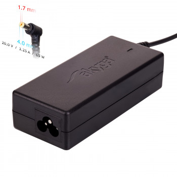Akyga AK-ND-74 fonte de alimentação para portátil 20 V / 3,25 A, 65 W, 4,0 x 1,7 mm, 1,2 m, para Lenovo