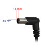 Akyga AK-ND-76 fonte de alimentação para portátil de automóvel 19,5 V / 2,31 A, 45 W, 4,5 x 3,0 mm + pino, para HP