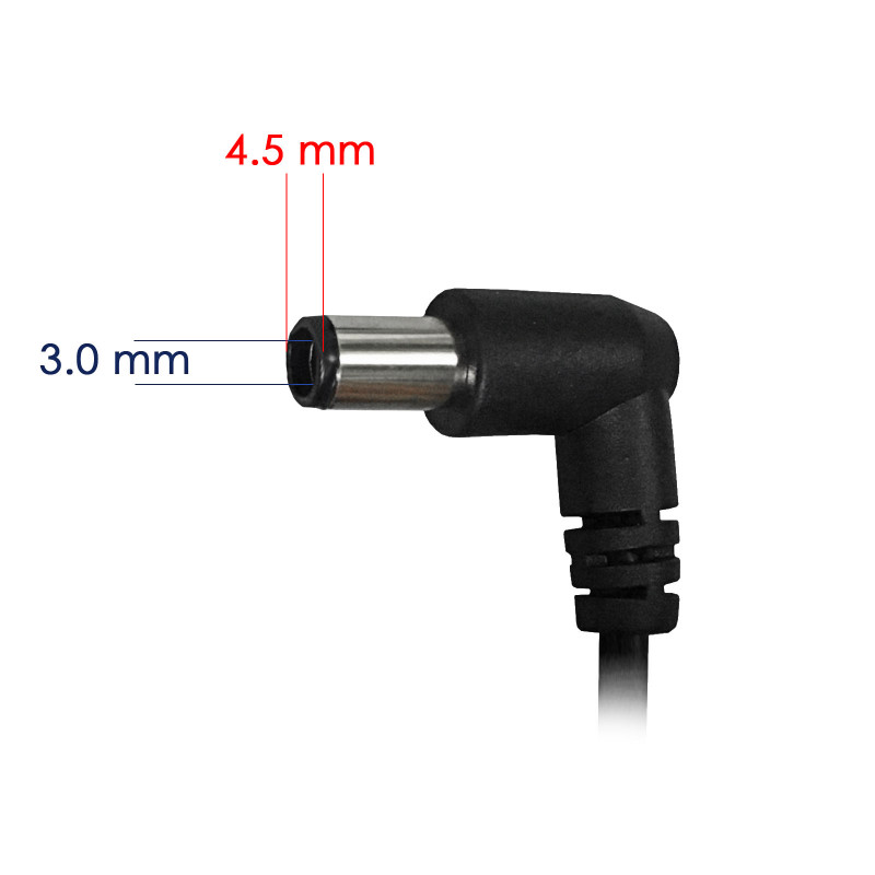 Akyga AK-ND-76 fonte de alimentação para portátil de automóvel 19,5 V / 2,31 A, 45 W, 4,5 x 3,0 mm + pino, para HP