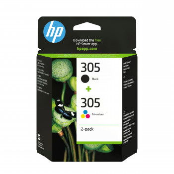 HP 305 pack de cartuchos de tinta originais (2 un.), tricolor e preto