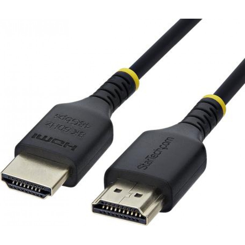 StarTech.com HDMI21-CBL-SLIM-50C cabo HDMI 2.1 fino, 50 cm, preto