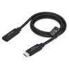 StarTech.com USB440GCMCF2F cabo de extensão USB4, USB-C macho – USB-C fêmea, 60 cm, preto