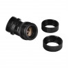 Thermaltake Pacific PETG conector a 45° de dupla compressão, diâmetro exterior 16 mm, G1/4, preto (CL-W098-CA00BL-A)