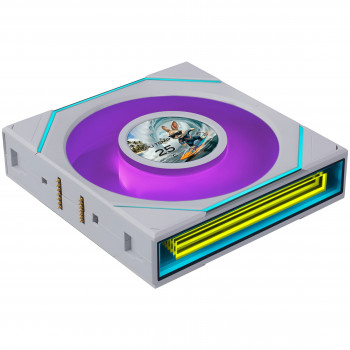 Lian Li UNI FAN SL-INF 120 FLEX LCD Wireless ventoinha de caixa, ARGB e LCD, 120 mm, branca