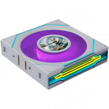 Lian Li UNI FAN SL-INF LCD FLEX Wireless ventoinha de caixa, ARGB e LCD, Reverse Blade, 120 mm, branca