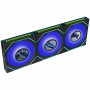 Lian Li UNI FAN SL-INF LCD FLEX Wireless ventoinhas de caixa (3 un.) com controlador, ARGB e LCD, Reverse Blade, 120 mm, pretas