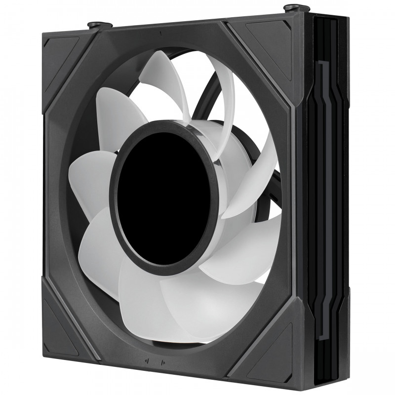 Lian Li UNI FAN SL-INF LCD FLEX Wireless ventoinhas de caixa (3 un.) com controlador, ARGB e LCD, Reverse Blade, 120 mm, pretas