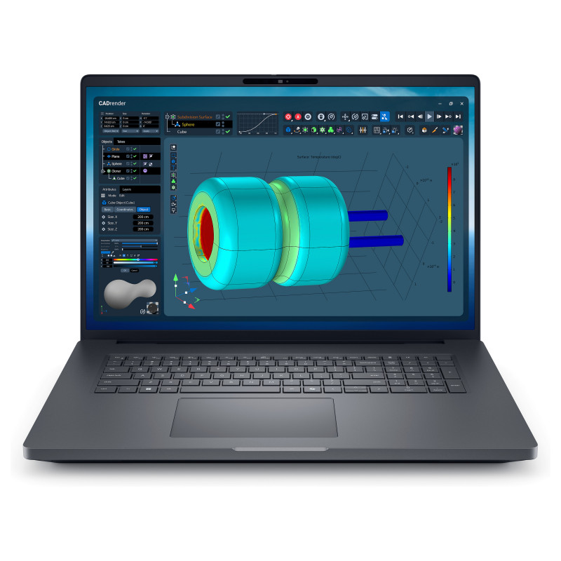 Dell Pro Max 18 Plus MB18250 portátil, 18 polegadas, Intel Core Ultra 7 265HX, 32 GB RAM, 1 TB SSD, NVIDIA RTX PRO 2000, Windows 11 Pro