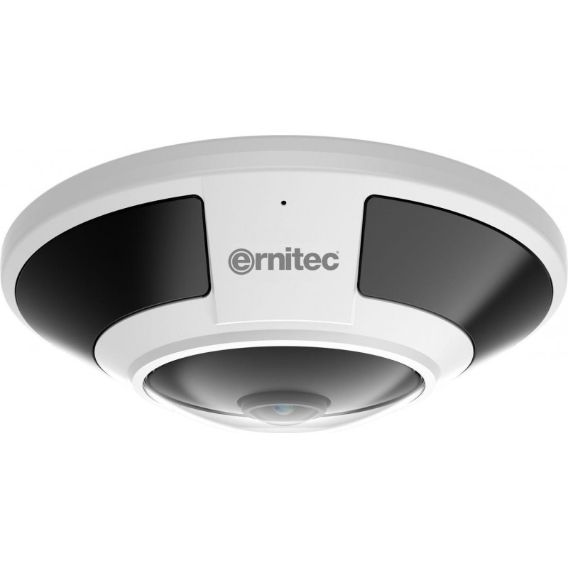 Câmara de segurança Ernitec Saturn Pro 12MP olho de peixe, 15 m, PoE, IP66, IK10, NDAA