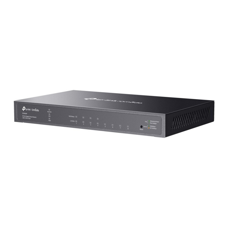 TP-Link SG2008P (TL-SG2008P) JetStream switch inteligente Gigabit de 8 portas com 4 portas PoE+