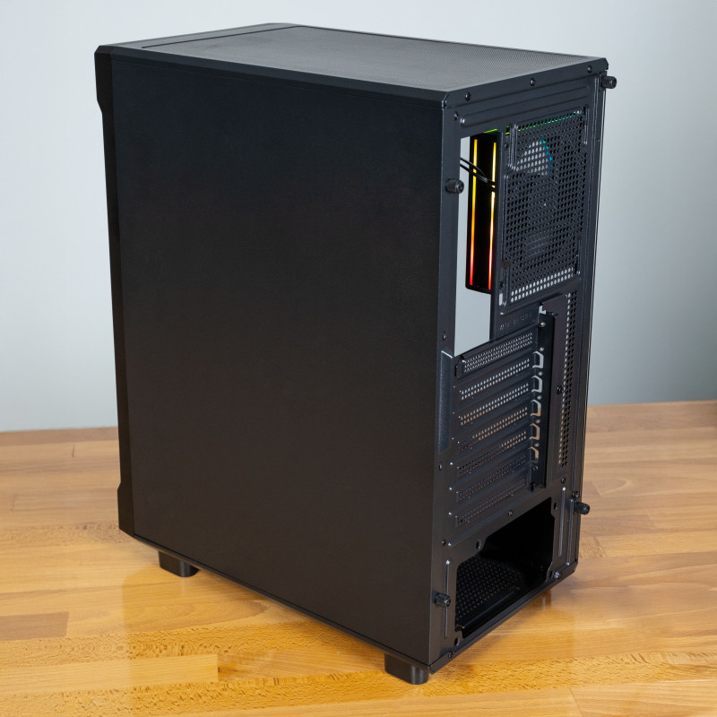 Caixa de PC Kolink AM2 ARGB Midi Tower, ATX, vidro temperado, 4 ventoinhas de 120 mm incluídas, preta