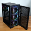 Caixa de PC Kolink AM2 ARGB Midi Tower, ATX, vidro temperado, 4 ventoinhas de 120 mm incluídas, preta