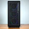 Caixa de PC Kolink AM2 ARGB Midi Tower, ATX, vidro temperado, 4 ventoinhas de 120 mm incluídas, preta