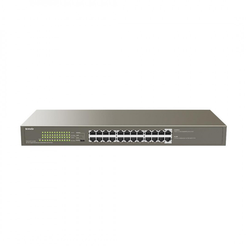 Switch PoE Tenda TEG1124P-24-250W, 24 portas, 250 W