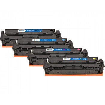 G&G cartuchos de toner compatíveis NT-PH203UBK/UC/UM/UY-B-V5-4-S1 (4 un.), preto, azul-ciano, magenta, amarelo