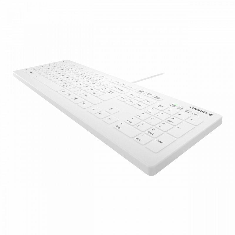 Cherry Contour Active Key AK-C8112-U1-W/EU teclado médico, com fio, disposição UE, branco