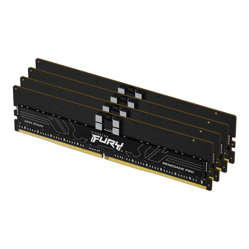 Kingston FURY Renegade Pro KF564R32RBE2K4-128 kit de memória DDR5-6400 ECC registada, 128 GB (4 x 32 GB), CL32, preto