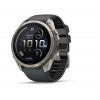 Smartwatch Garmin Fenix 9 Pro inReach, 51 mm, caixa de titânio, bracelete de silicone grafite/preto