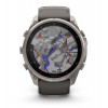 Smartwatch Garmin Fenix 9 Pro inReach, 51 mm, caixa de titânio, bracelete de silicone grafite/preto