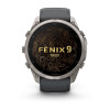 Smartwatch Garmin Fenix 9 Pro inReach, 51 mm, caixa de titânio, bracelete de silicone grafite/preto