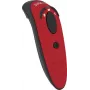 Leitor de códigos de barras 2D Socket Mobile DuraScan D760 V20 com base de carregamento, vermelho