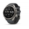 Smartwatch Garmin Fenix 9 Pro, 47 mm, caixa de titânio, bracelete de silicone grafite/preto