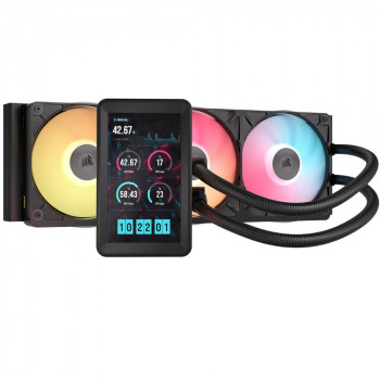 Corsair iCUE LINK TITAN II 360 RX LCD refrigeração líquida all-in-one, 360 mm, RGB, preto, CW-9061045-WW