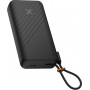 Xtorm XG2E30W201C powerbank, 30 W, 20.000 mAh, com cabo integrado, preto