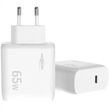 Ansmann Home Charger HC165PD carregador USB, 1x USB-C, PPS, PD, Quick Charge, 65 W, branco