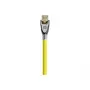 Good Connections PYTHON GC-M0075 cabo DisplayPort 1.2, 4K2K / UHD, contactos banhados a ouro, OFC, nylon entrançado, amarelo, 1 m